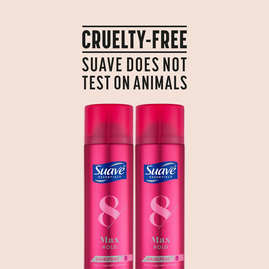 Suave Max Hold Hairspray 2-Pack – Unscented & Scented, 11 oz Each