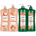 Suave Keratin Infusion + Almond & Shea Butter Shampoo & Conditioner Set – Frizz Control, 28 oz Each (4-Piece)