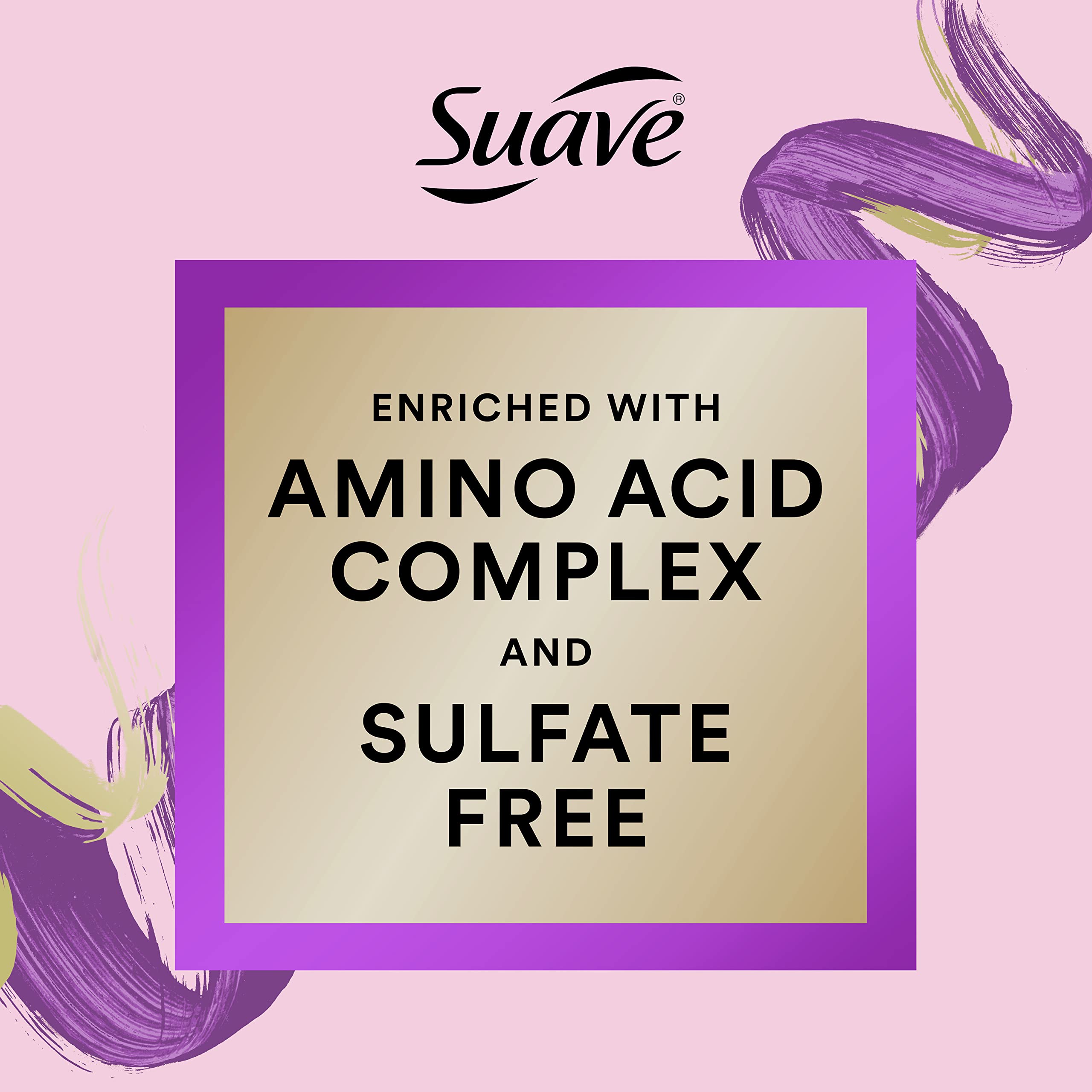 Suave Luscious Curls Conditioner with Amino Acid Complex — Moisturizes and Defines Curly Hair (16.5 fl oz)