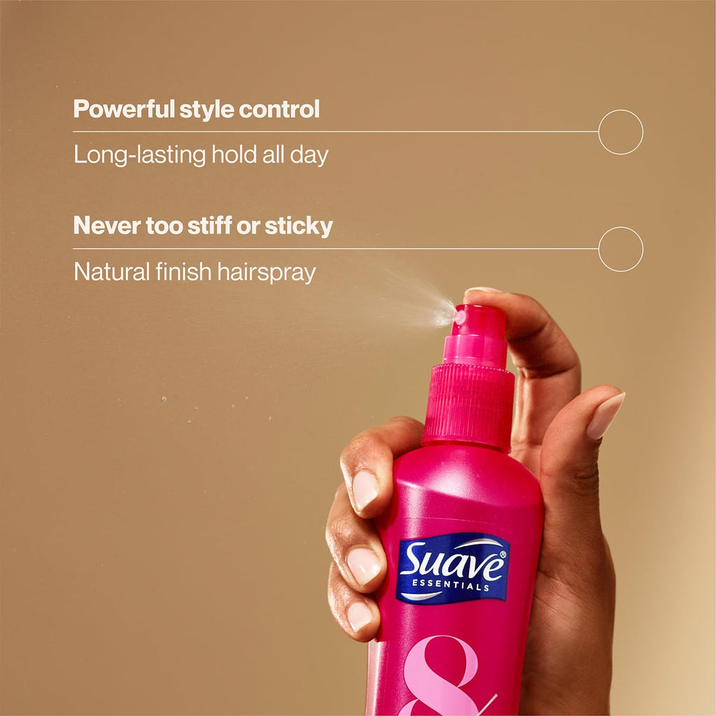 Suave Max Hold Hairspray Bundle – Non-Aerosol, Unscented & Scented, 11 oz (3-Piece)