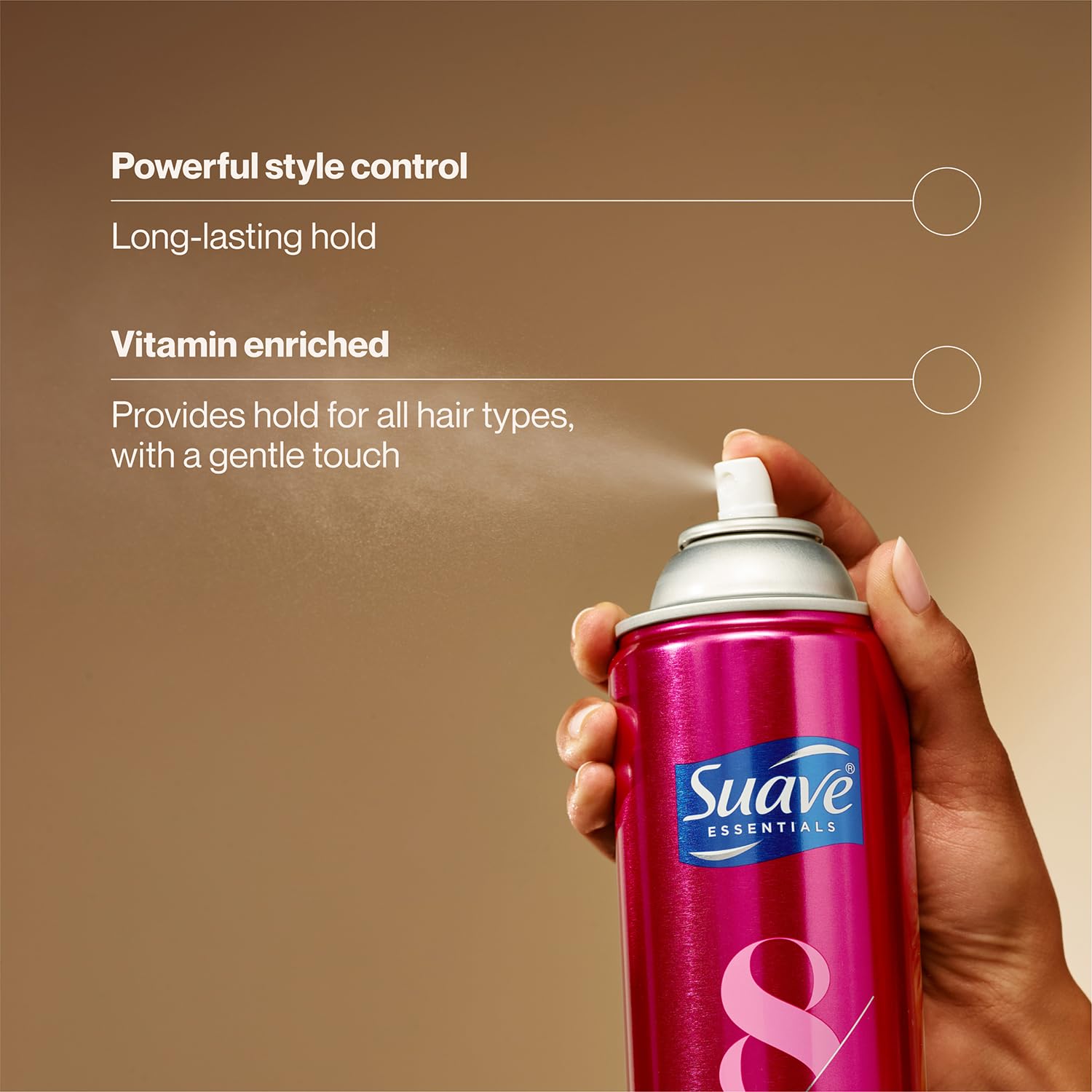 Suave Max Hold Hairspray 2-Pack – Unscented & Scented, 11 oz Each