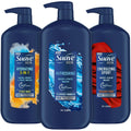 Suave Men 3-Pack: Energizing Sport, Refreshing Body + Face Wash, Hydrating 3-in-1 Hair + Body + Face Wash – 30 oz Each
