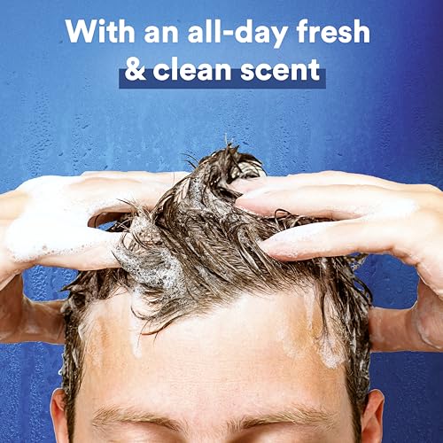 Suave Men 2 in 1 Anti Dandruff Shampoo & Conditioner – Classic Clean, Bamboo Scent, 3 x 40 oz