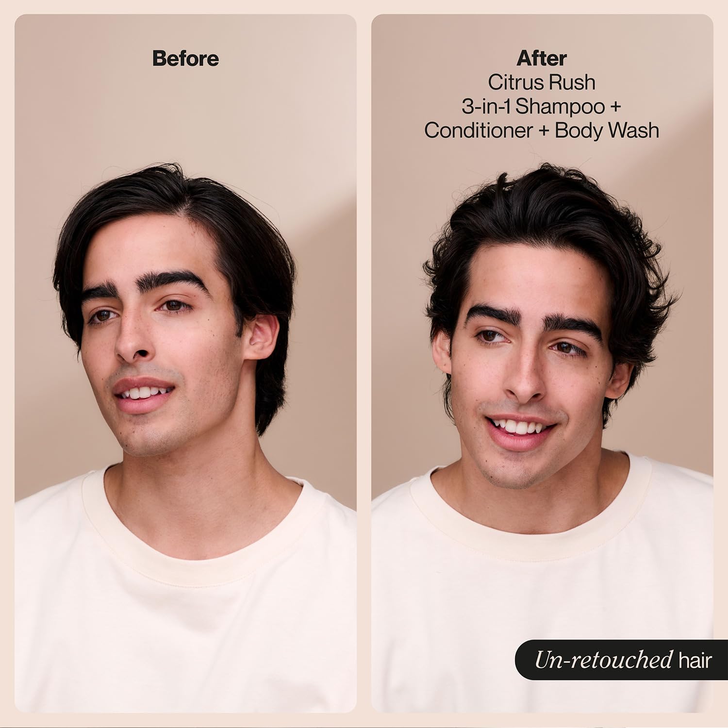 Suave Men 3-in-1 Shampoo, Conditioner & Body Wash – Travel-Size Citrus Rush (6-Pack)