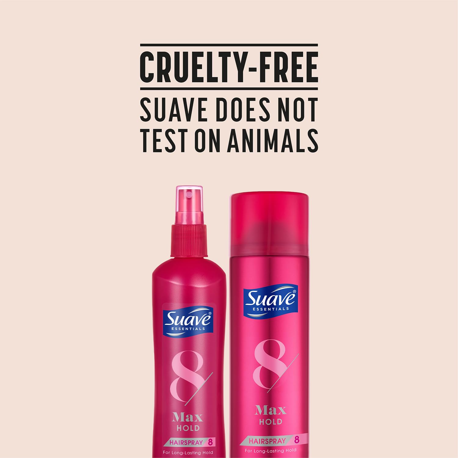 Suave+ Hairspray Max Hold Bundle – Unscented + Scented, 11 oz Each (2 Piece Set)