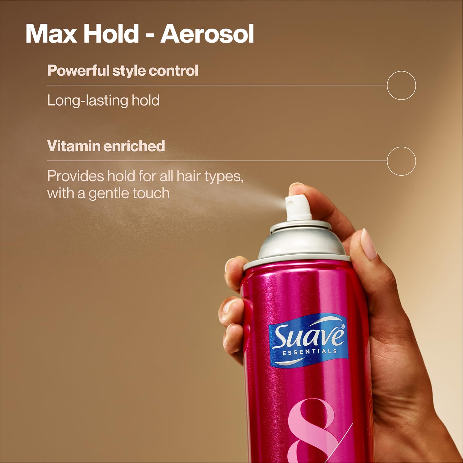 Suave+ Hairspray Max Hold Bundle – Unscented + Scented, 11 oz Each (2 Piece Set)