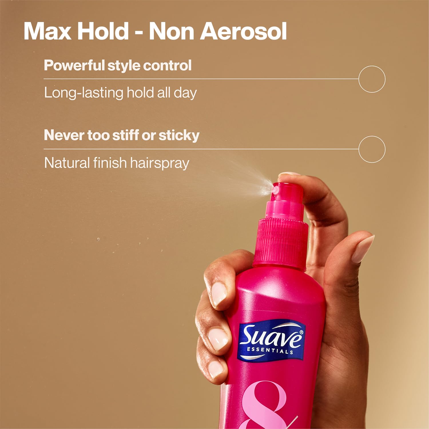 Suave+ Hairspray Max Hold Bundle – Unscented + Scented, 11 oz Each (2 Piece Set)