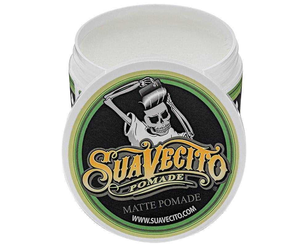 Suavecito Matte Pomade – Shine-Free, Water-Soluble, 5 oz | Medium Hold for Natural Texture