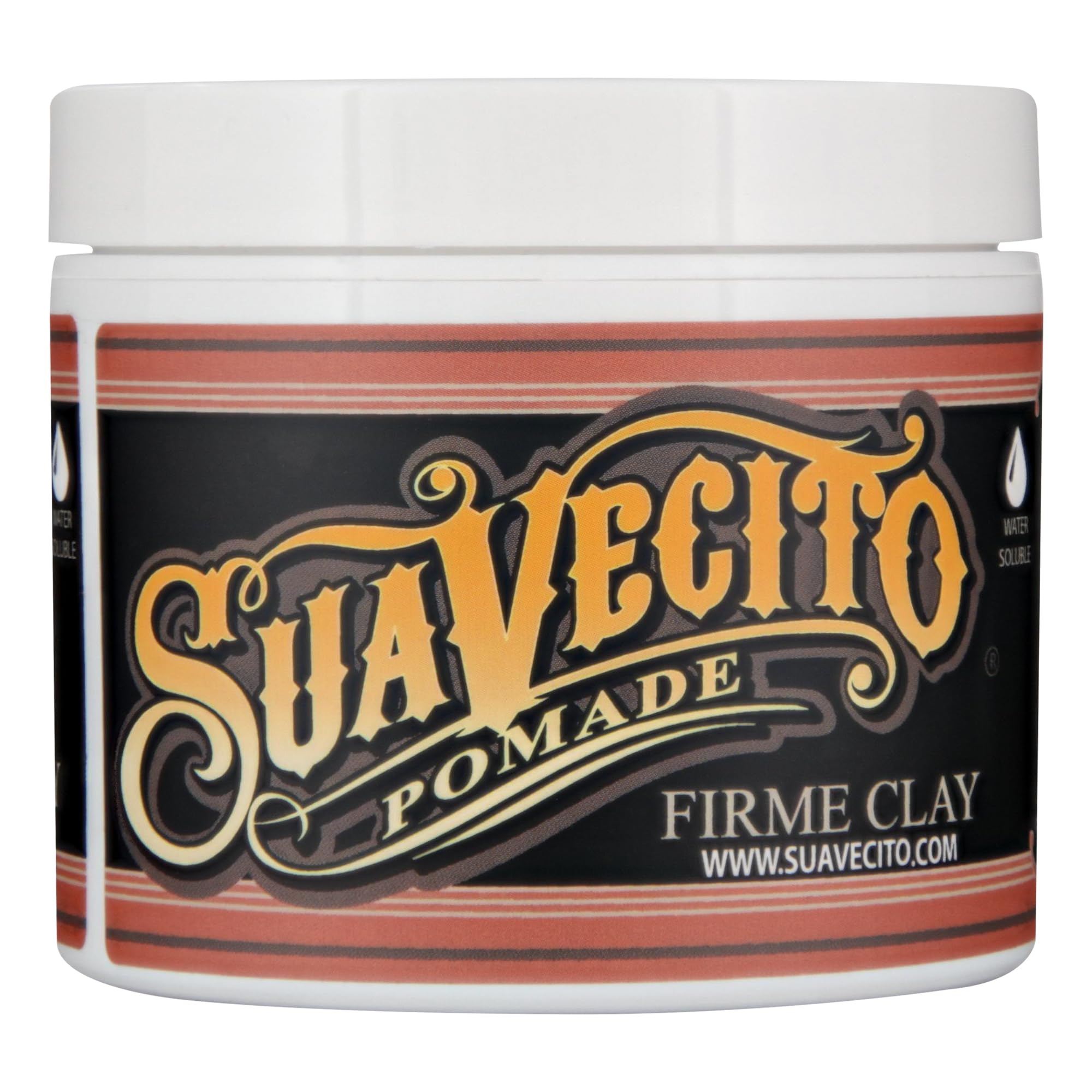 Suavecito Pomade Firme Clay 5 oz | Strong Hold, Matte Finish, Natural Texture