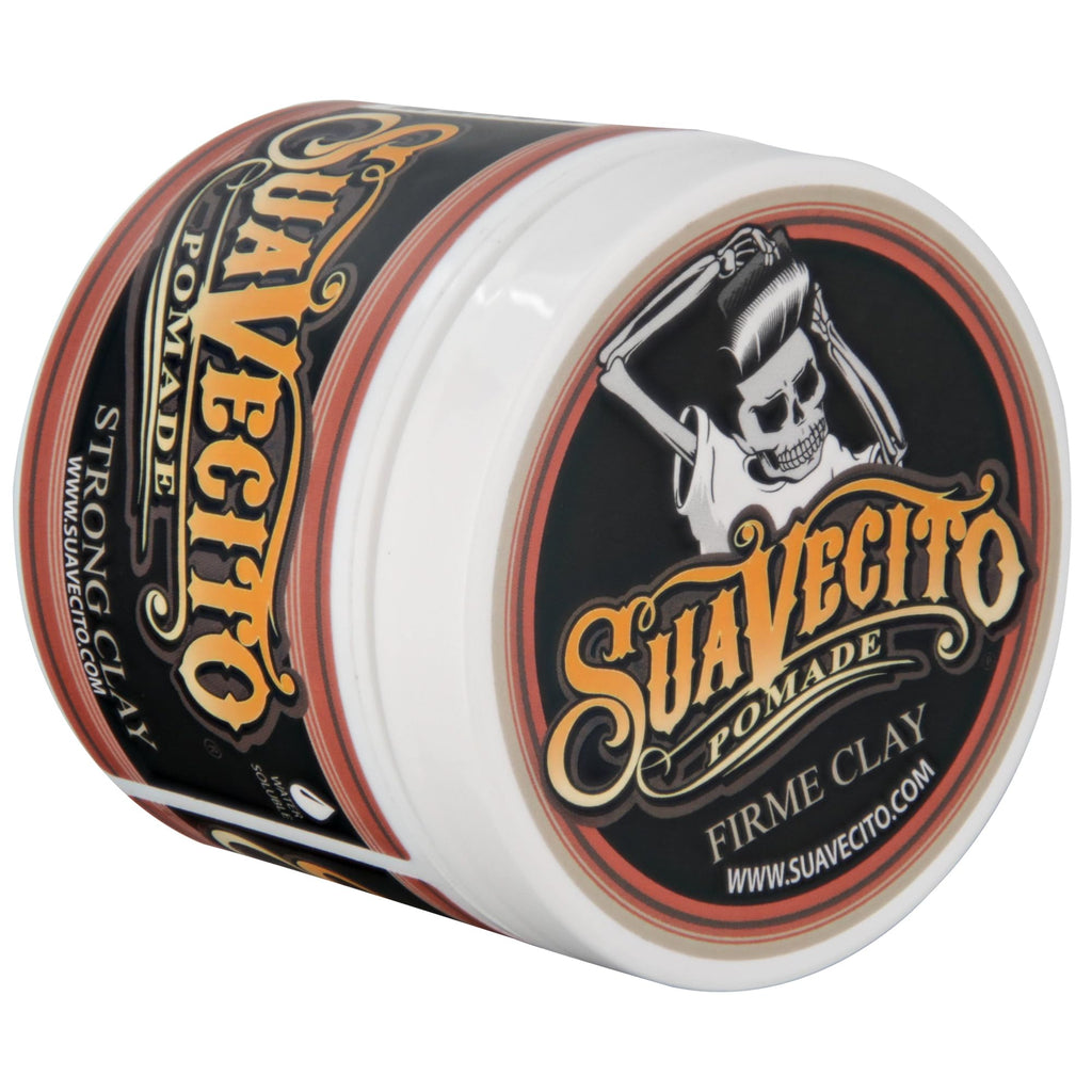 Suavecito Pomade Firme Clay 5 oz | Strong Hold, Matte Finish, Natural Texture