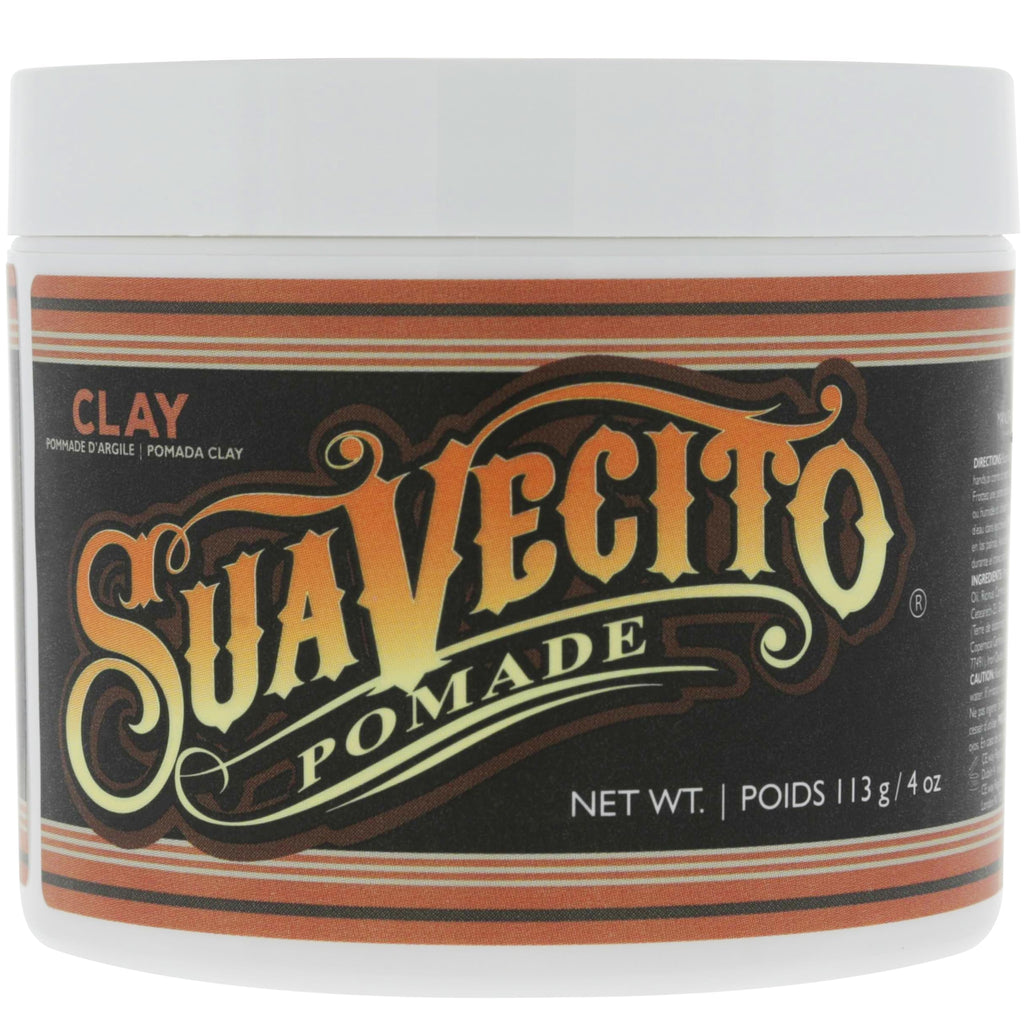 Suavecito Pomade Firme Clay – Strong Hold Matte Hair Clay for Men (Pack of 2, 4 oz each)