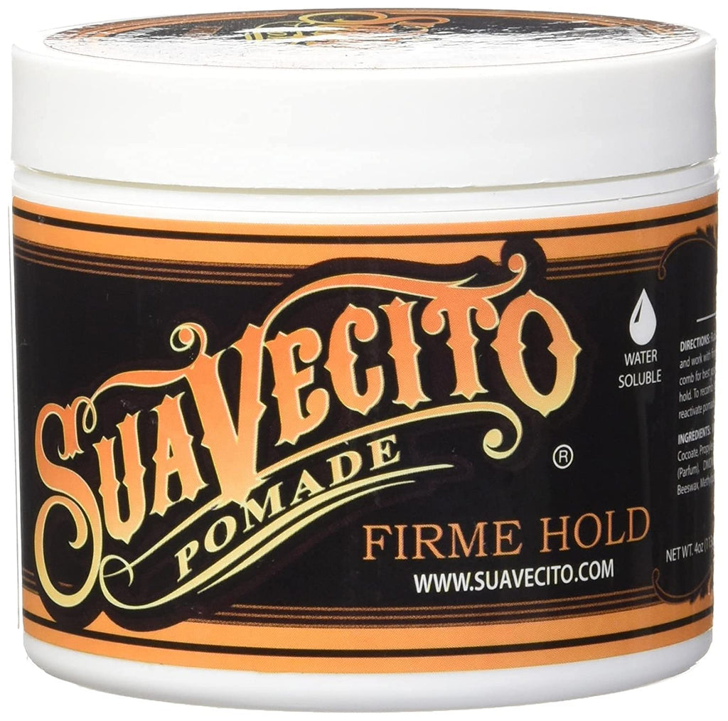 Suavecito Pomade Firme Strong Hold – 5 oz Water-Based, Medium Shine, Flake-Free