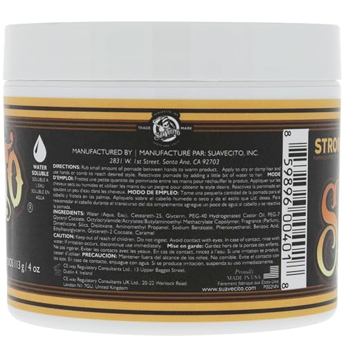 Suavecito Pomade Firme Hold 4 oz – 2 Pack | Strong Hold, Medium Shine, Water-Based