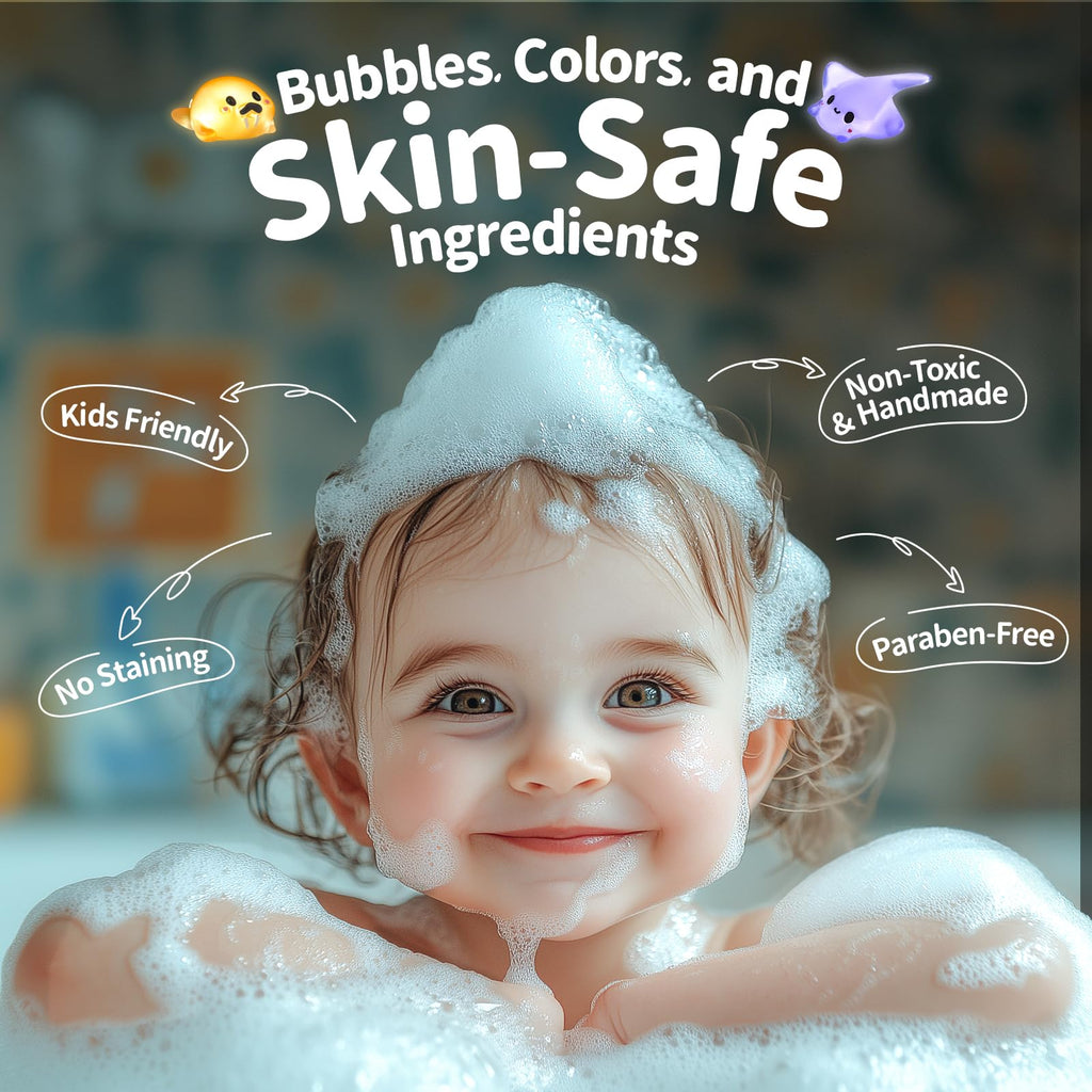SudsyRoar Bath Bombs for Kids – 24 Surprises, Glow-in-The-Dark Toys