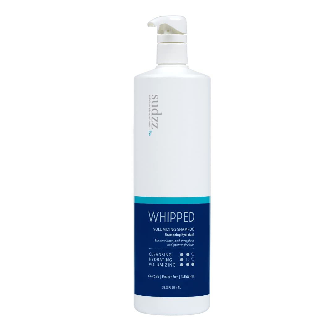 SUDZZFX Whipped Volumizing Shampoo – Sulfate-Free, Paraben-Free | 33.8 oz