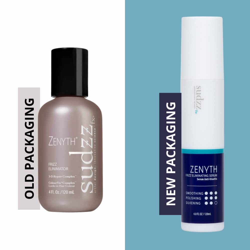 SUDZZFX Zenyth Frizz Eliminator Serum — Heat Protector & Hair Smoothing (4 fl oz)