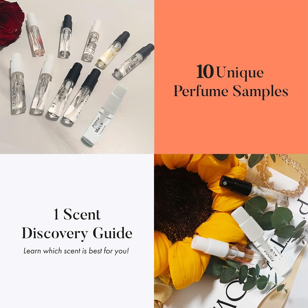 Sufeasdf Men’s Designer Fragrance Sampler – Travel Cologne Set (10pcs)