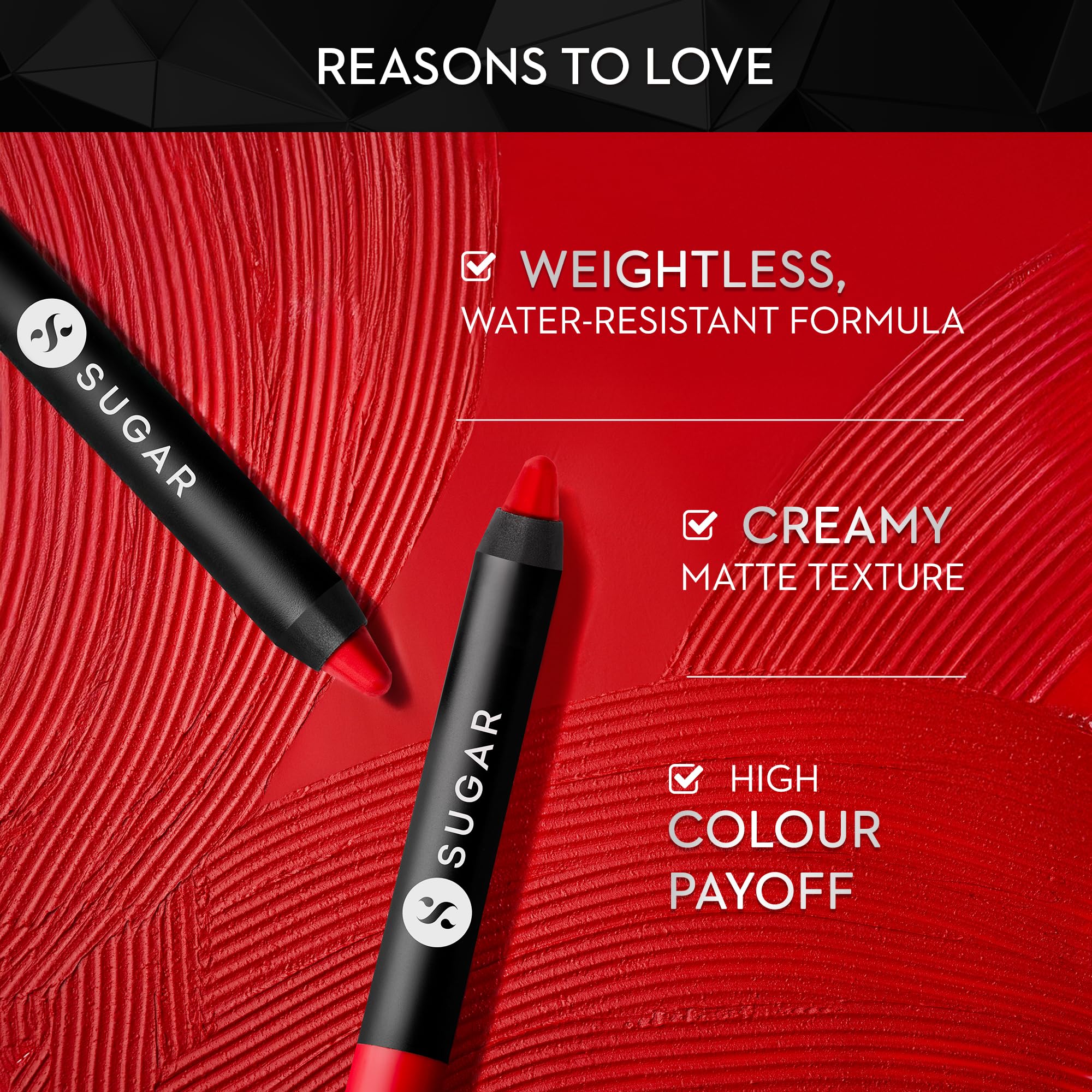 SUGAR Cosmetics Matte as Hell Crayon Lipstick – 8+ Hour Wear, Sharpener Included, 2.8 g, Shade 35 Claire Redfield