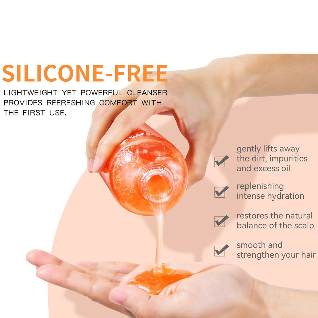 Suisuaie Clarifying Shampoo & Conditioner Set for Greasy Hair – Buildup & Dry Ends | 32.4 Fl Oz