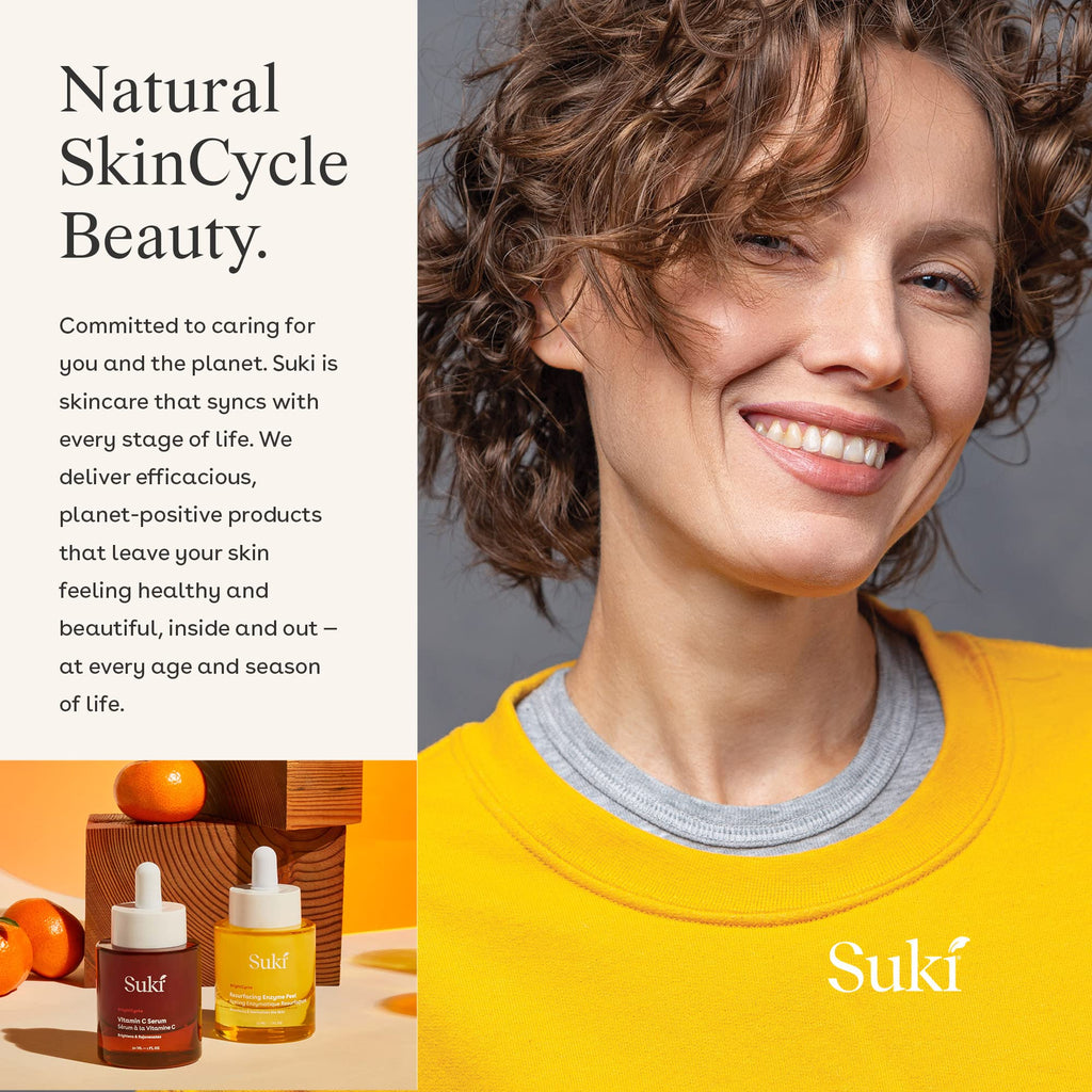 Suki Resurfacing Enzyme Peel — Gentle Face Exfoliant for Sensitive & Acne-Prone Skin | 1 oz