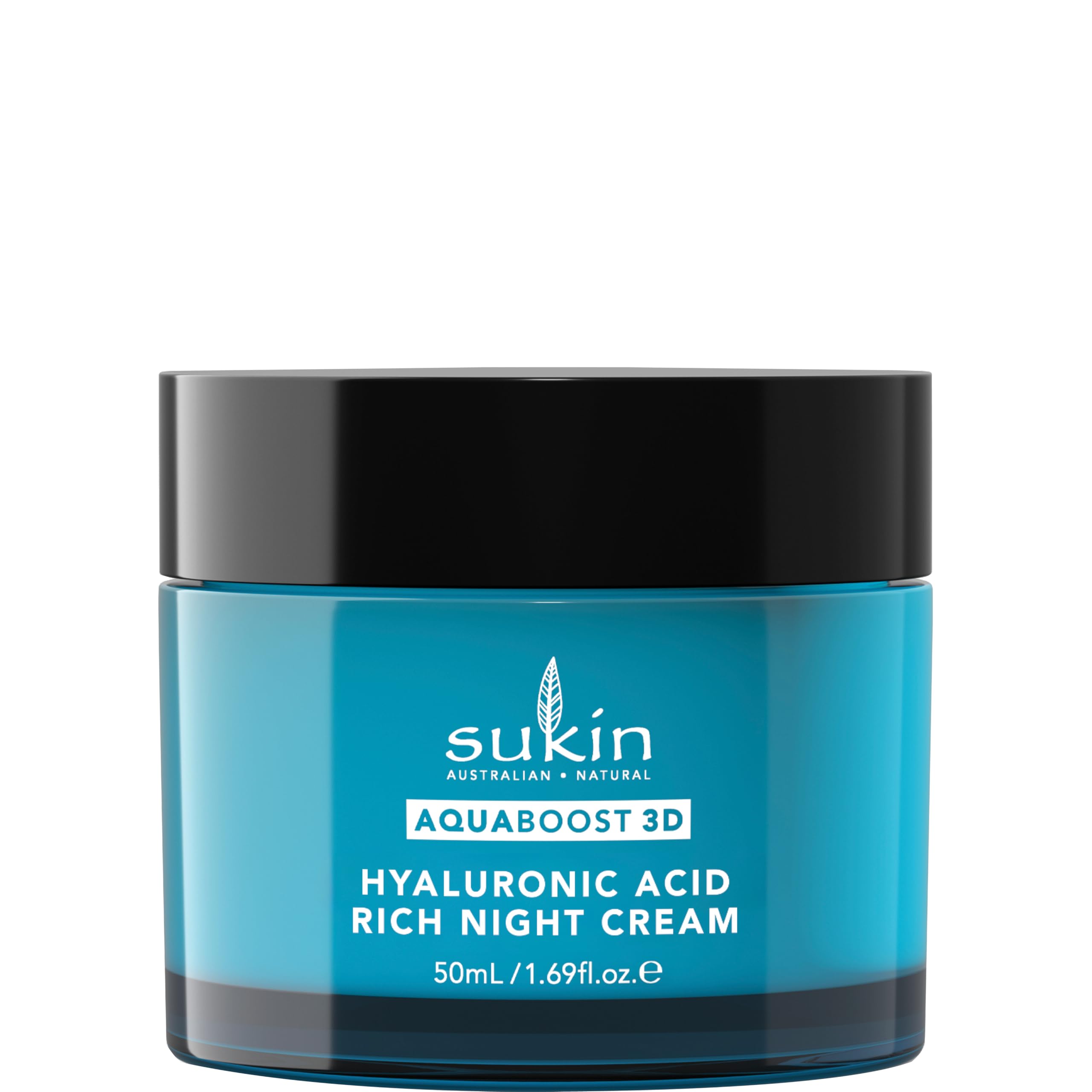 Sukin Naturals USA 3D AquaBoost Night Cream – Hyaluronic Acid Enriched, 50ML