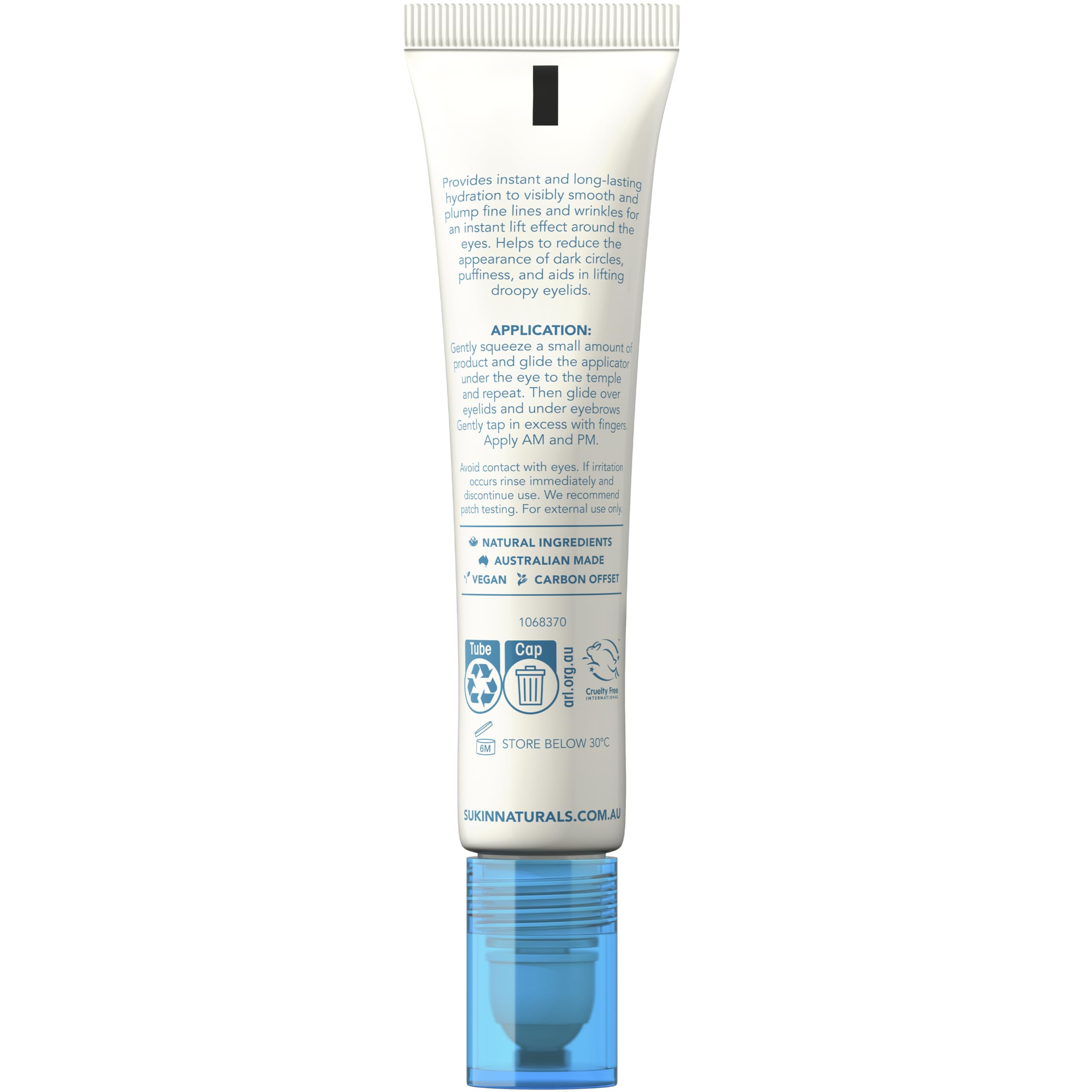 Sukin Naturals USA 3D Hyaluronic Acid Eye Serum | 15ml | Roll-On Hydration
