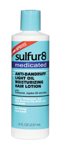 Sulfur 8 Medicated Oil Moisturizing Lotion – Dry Scalp Relief, Lightweight Daily Care (8 oz)
