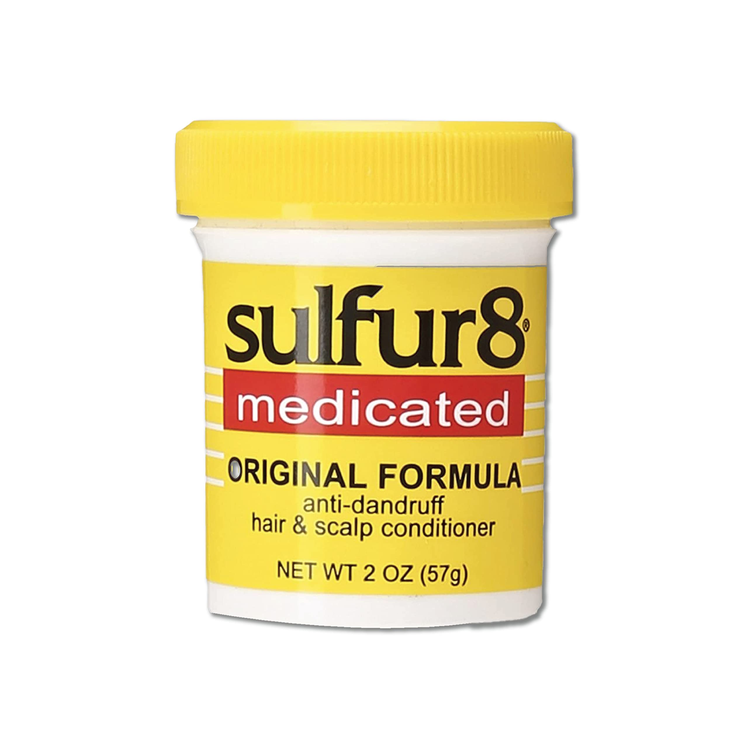 Sulfur 8 Medicated Anti-Dandruff Hair & Scalp Conditioner 2 oz (Pack of 2) – Soothes Itchy Scalp, Moisturizes Hair