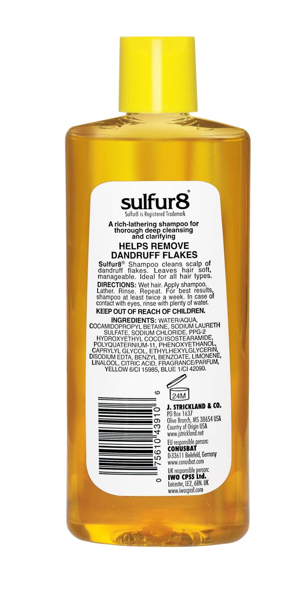 Sulfur8 Anti-Dandruff Shampoo & Conditioner Duo – Medicated Flake Control & Itch Relief, 7.5 oz + 2 oz
