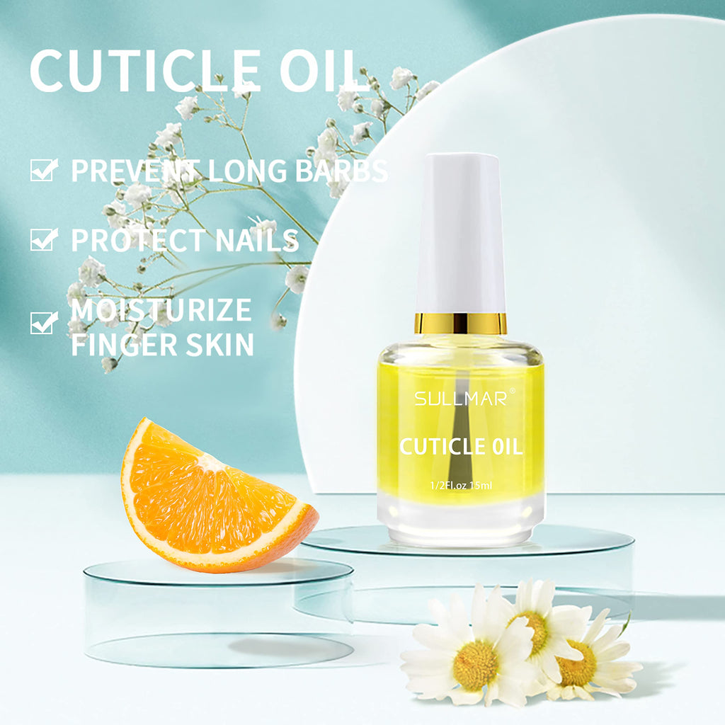 SULLMAR 4in1 Nail Care Kit – Nail Hardener, Calcium Primer & Cuticle Oil