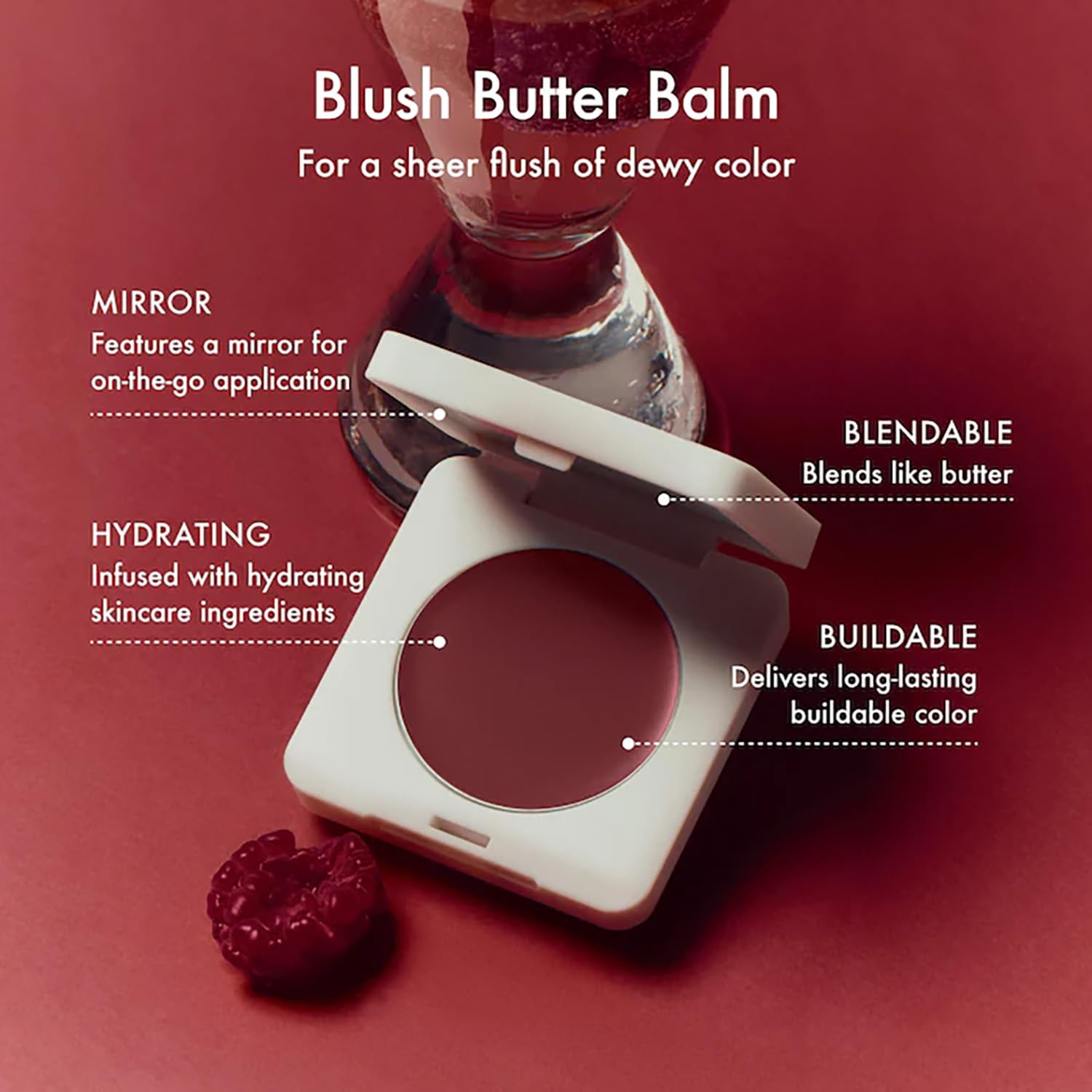 Summer Fridays Blush Butter Balm – Hydrating Cheek & Lip Tint in Berry Spritz