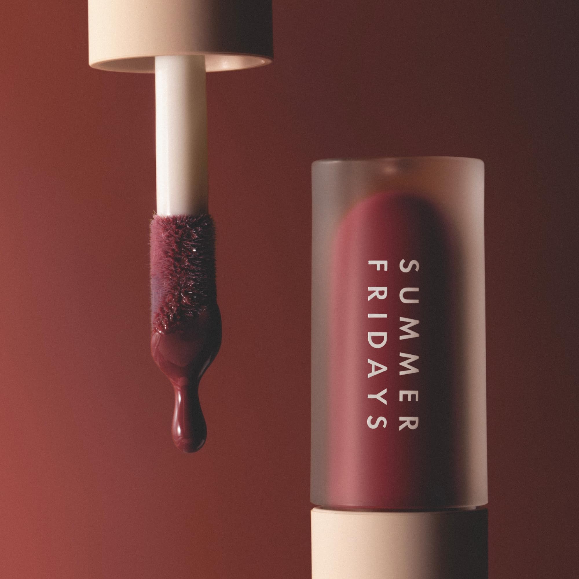 Summer Fridays Dream Lip Oil Midnight Berry – Tinted Lip Oil, High Shine & Deep Hydration (0.15 oz)