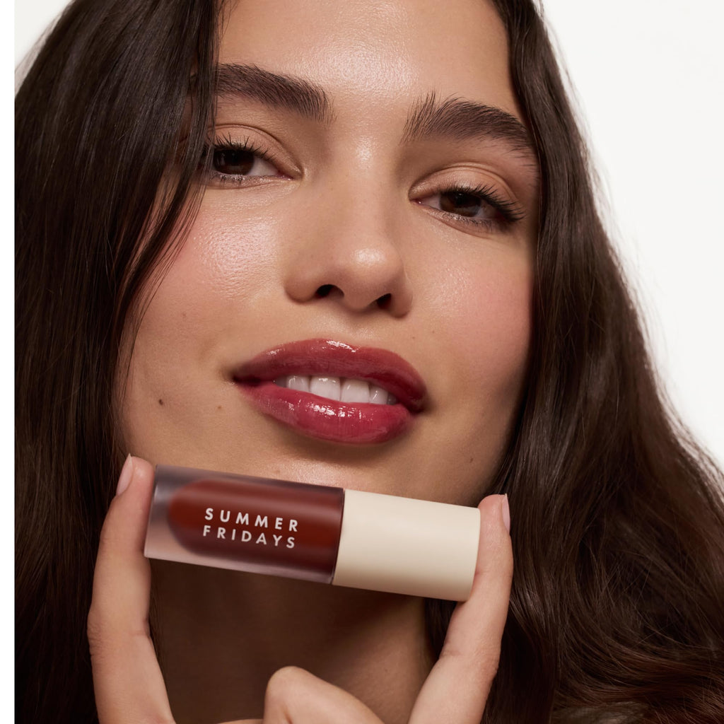 Summer Fridays Dream Lip Oil Midnight Berry – Tinted Lip Oil, High Shine & Deep Hydration (0.15 oz)