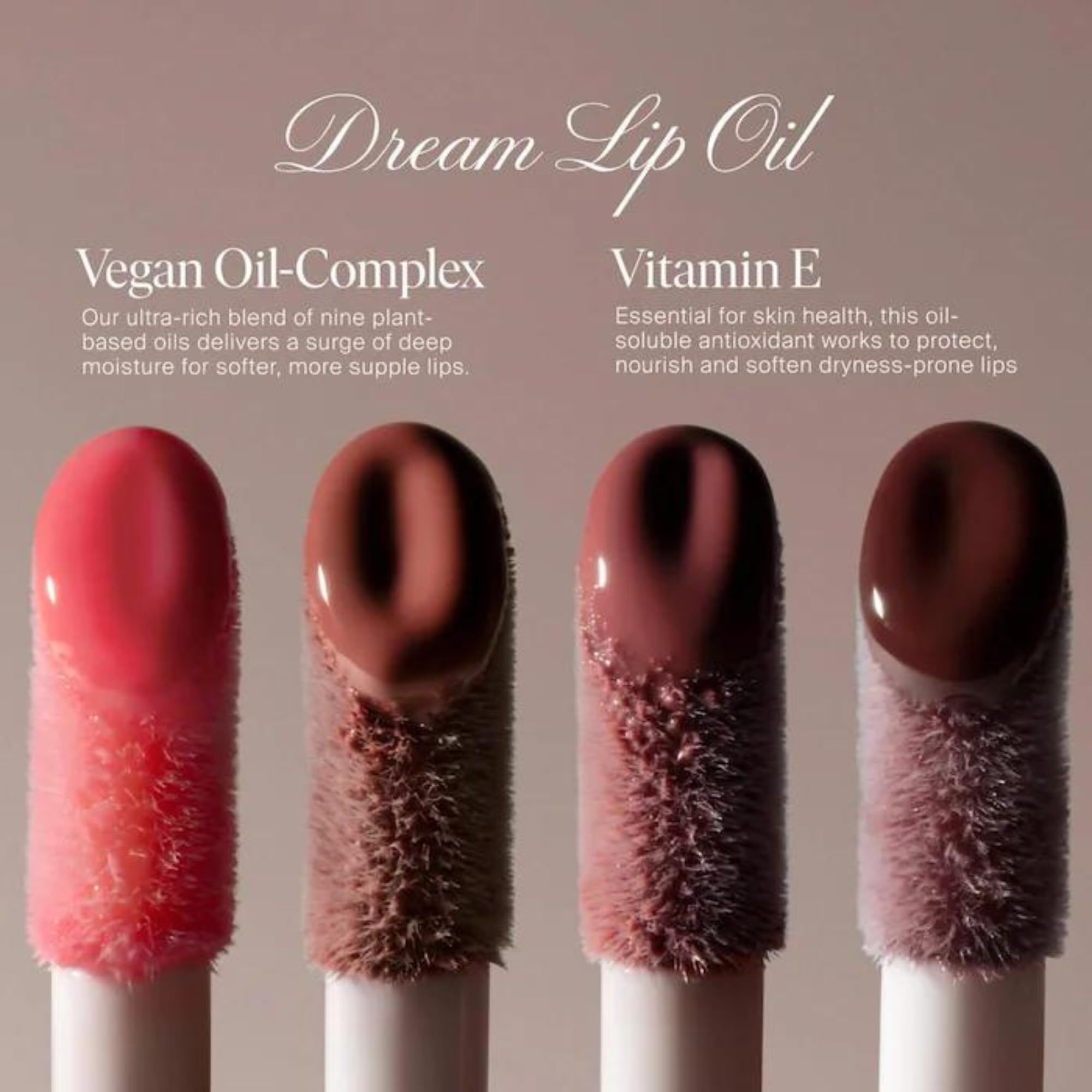 Summer Fridays Dream Lip Oil – Hydrating Tinted Lip Gloss Oil in Rosewood Nights (0.15 oz)