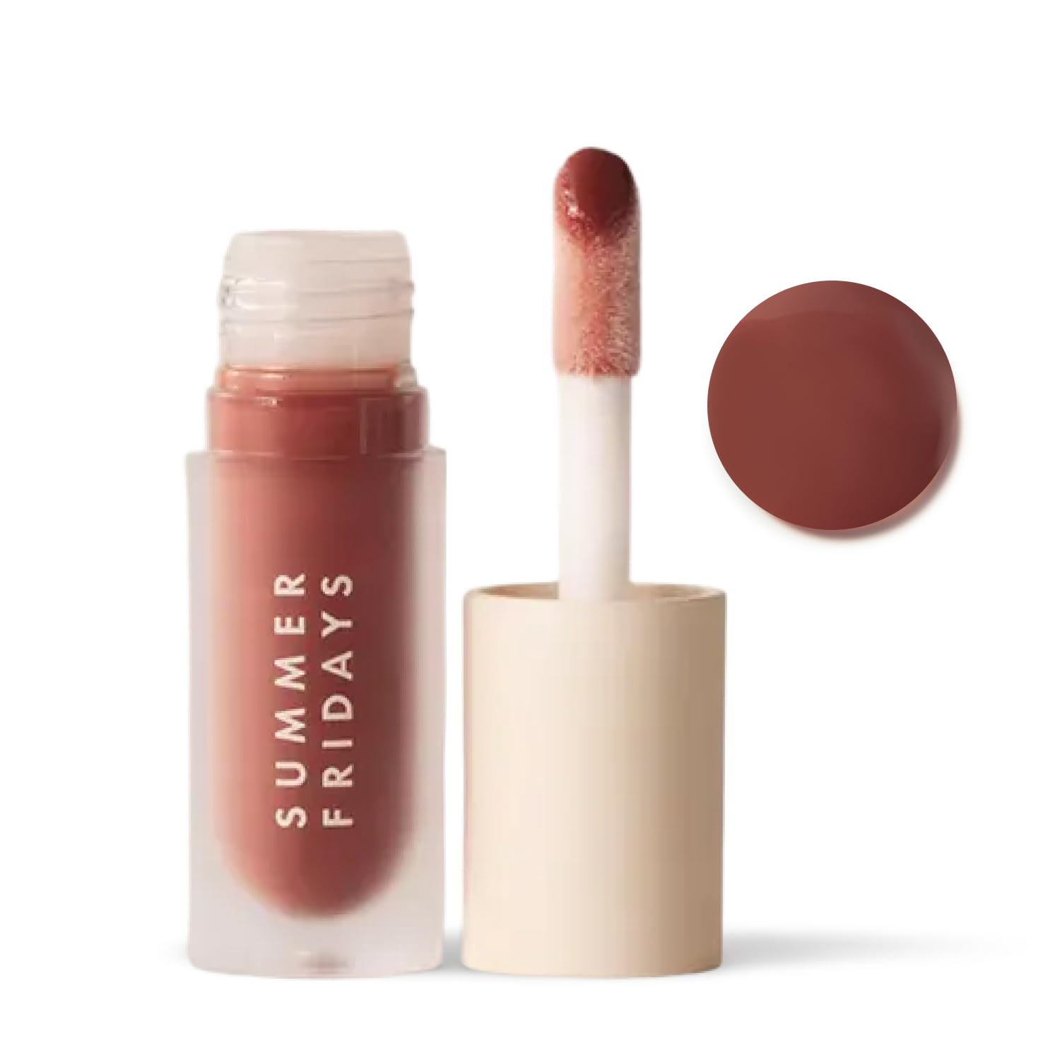 Summer Fridays Dream Lip Oil – Tinted Lip Oil with High Shine, Deep Hydration & Non-Sticky Formula (Warm Beige, 0.15 oz)