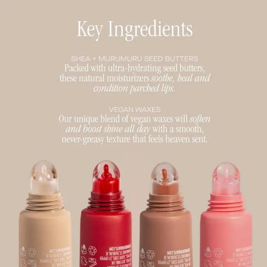 Summer Fridays Holiday Lip Butter Balm Set – 3 Vegan Lip Balms (Cherry, Sweet Mint, Pink Sugar)