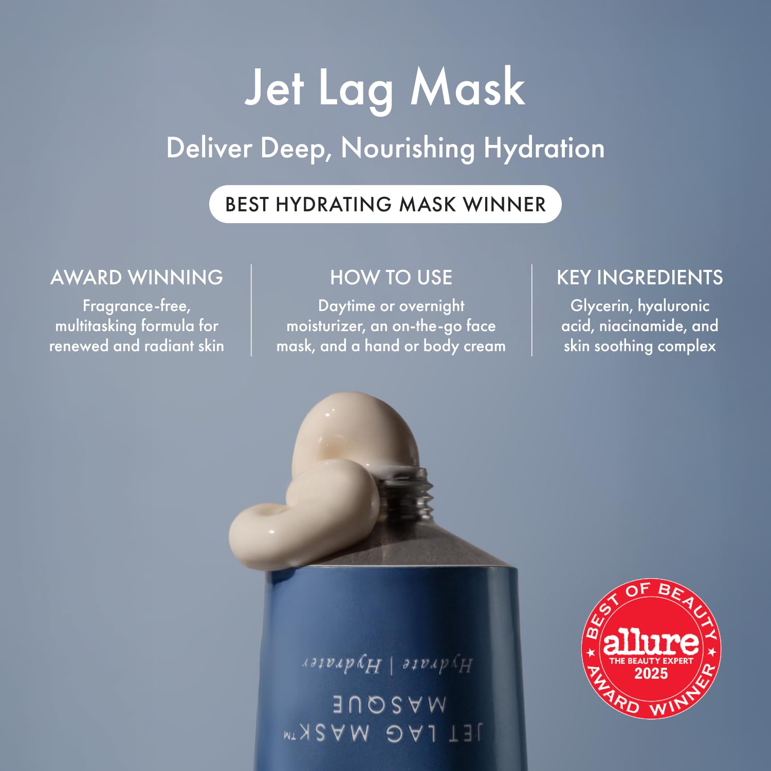 Summer Fridays Jet Lag Mask Mini - Hydrating Facial Moisturizer & Mask (1 oz)