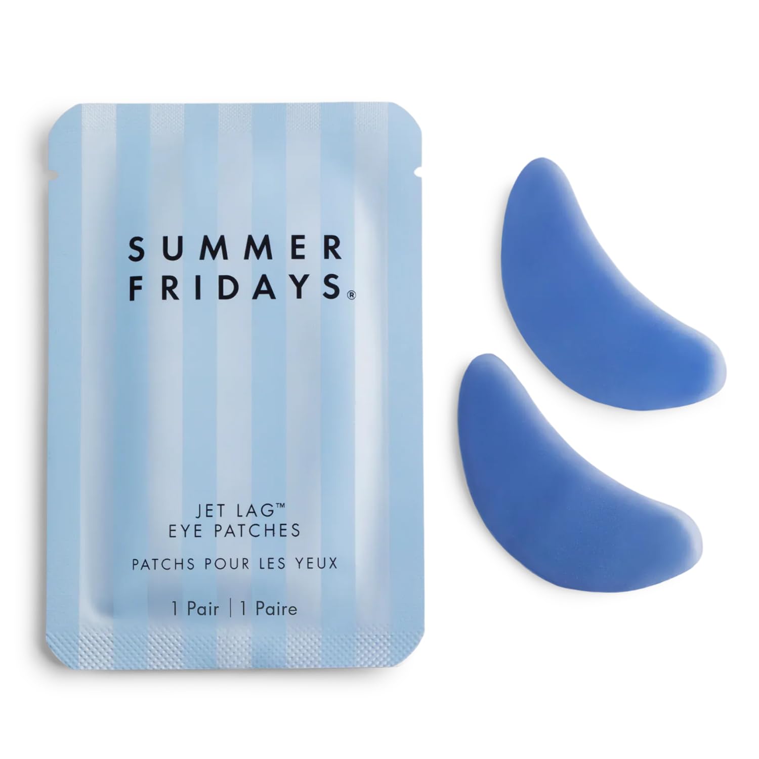 Summer Fridays Jet Lag Under Eye Patches – Hydrating, Depuffing Hydrogel Masks (6 Pairs)