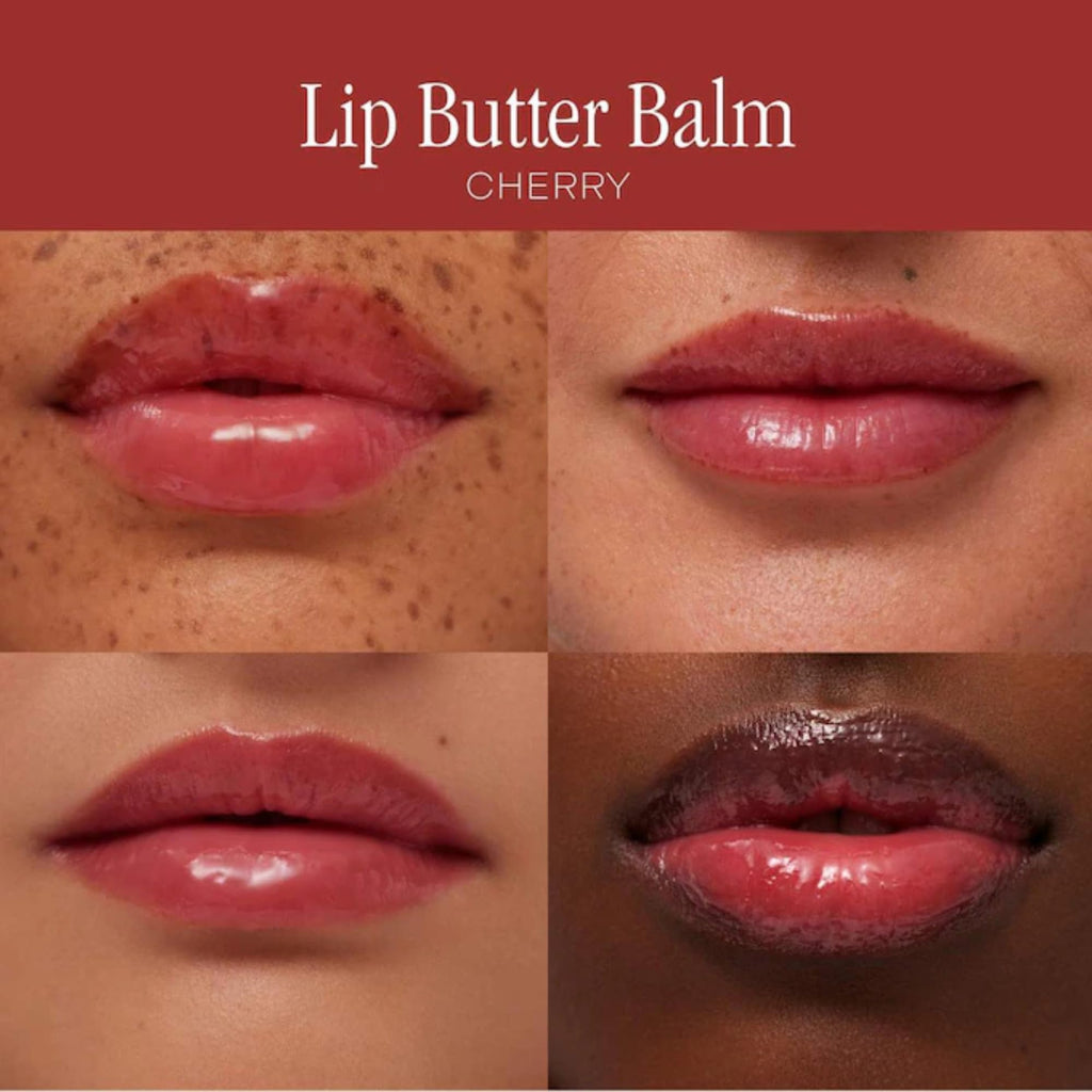 Summer Fridays Holiday Lip Butter Balm Set – 3 Vegan Lip Balms (Cherry, Sweet Mint, Pink Sugar)