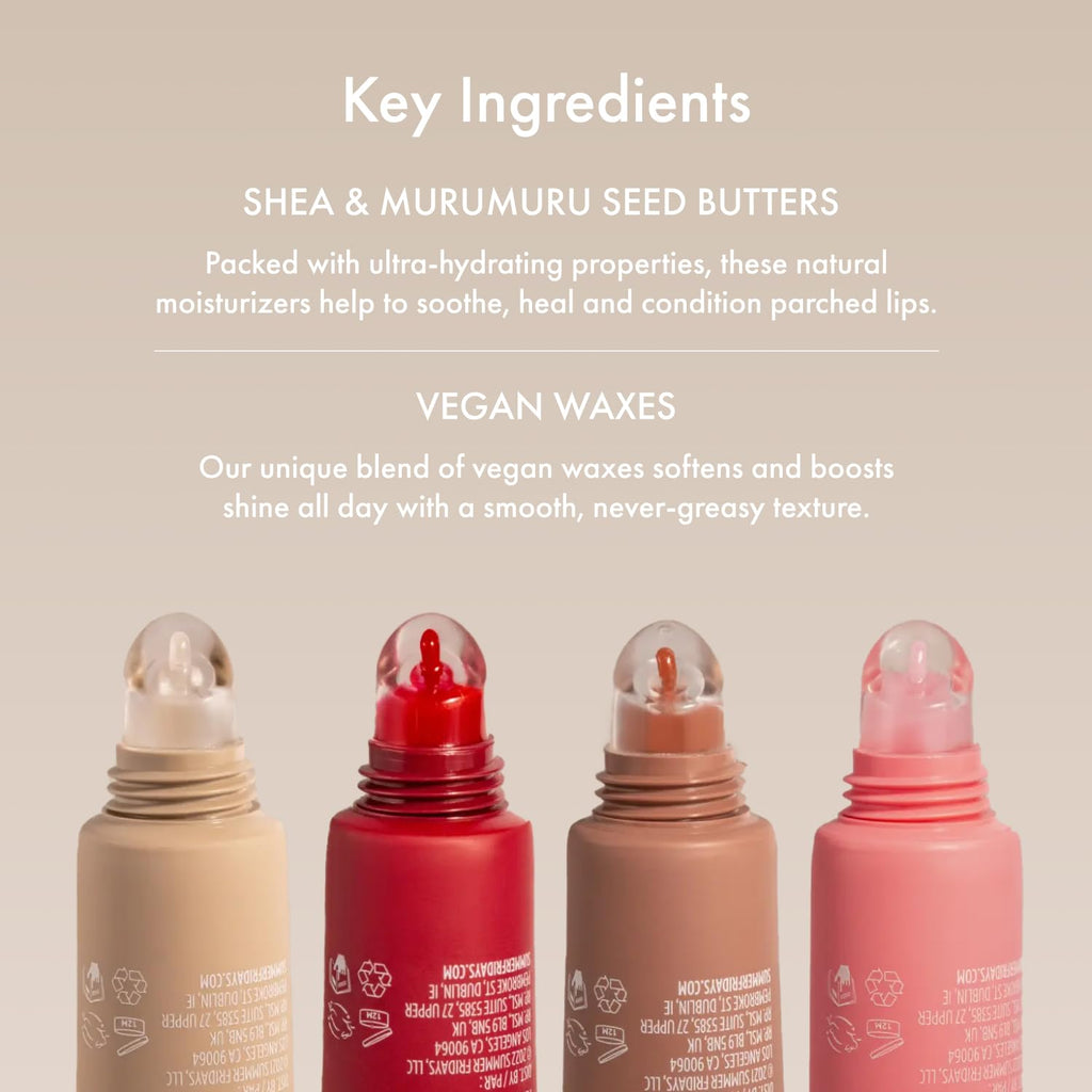 Summer Fridays Tinted Lip Butter Balm Pink Guava – Vegan Moisture & Sheer Tint