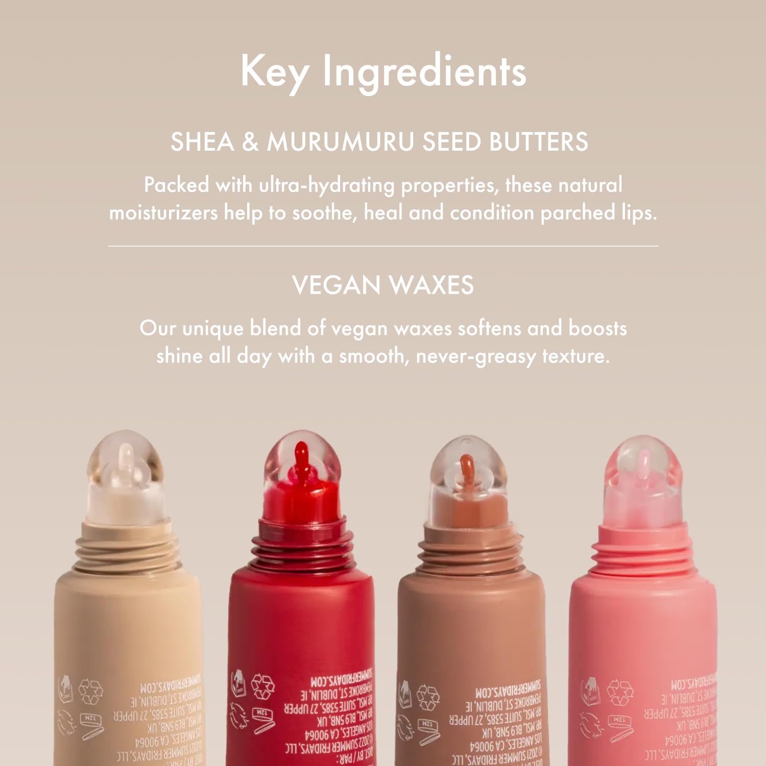 Summer Fridays Tinted Lip Butter Balm Pink Guava – Vegan Moisture & Sheer Tint