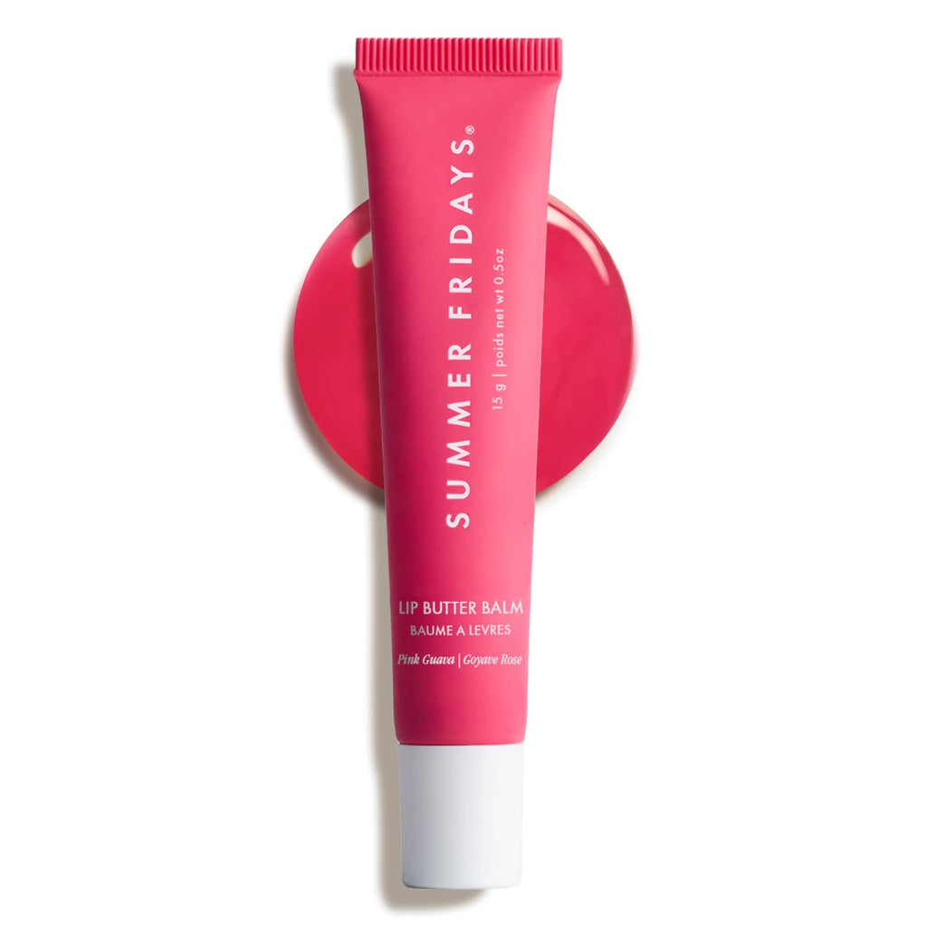 Summer Fridays Tinted Lip Butter Balm Pink Guava – Vegan Moisture & Sheer Tint