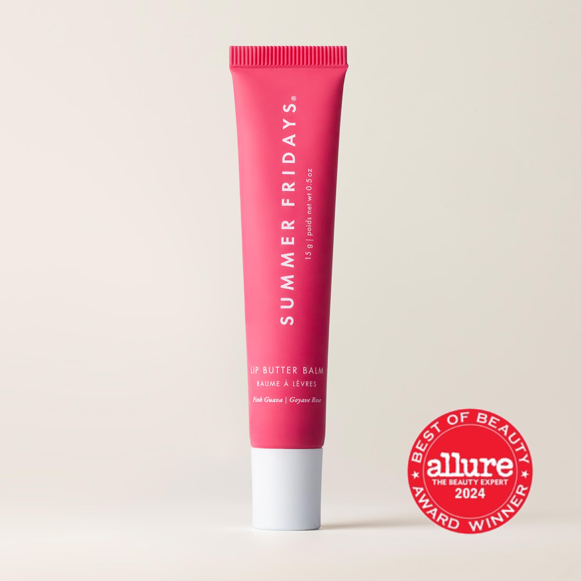 Summer Fridays Tinted Lip Butter Balm Pink Guava – Vegan Moisture & Sheer Tint