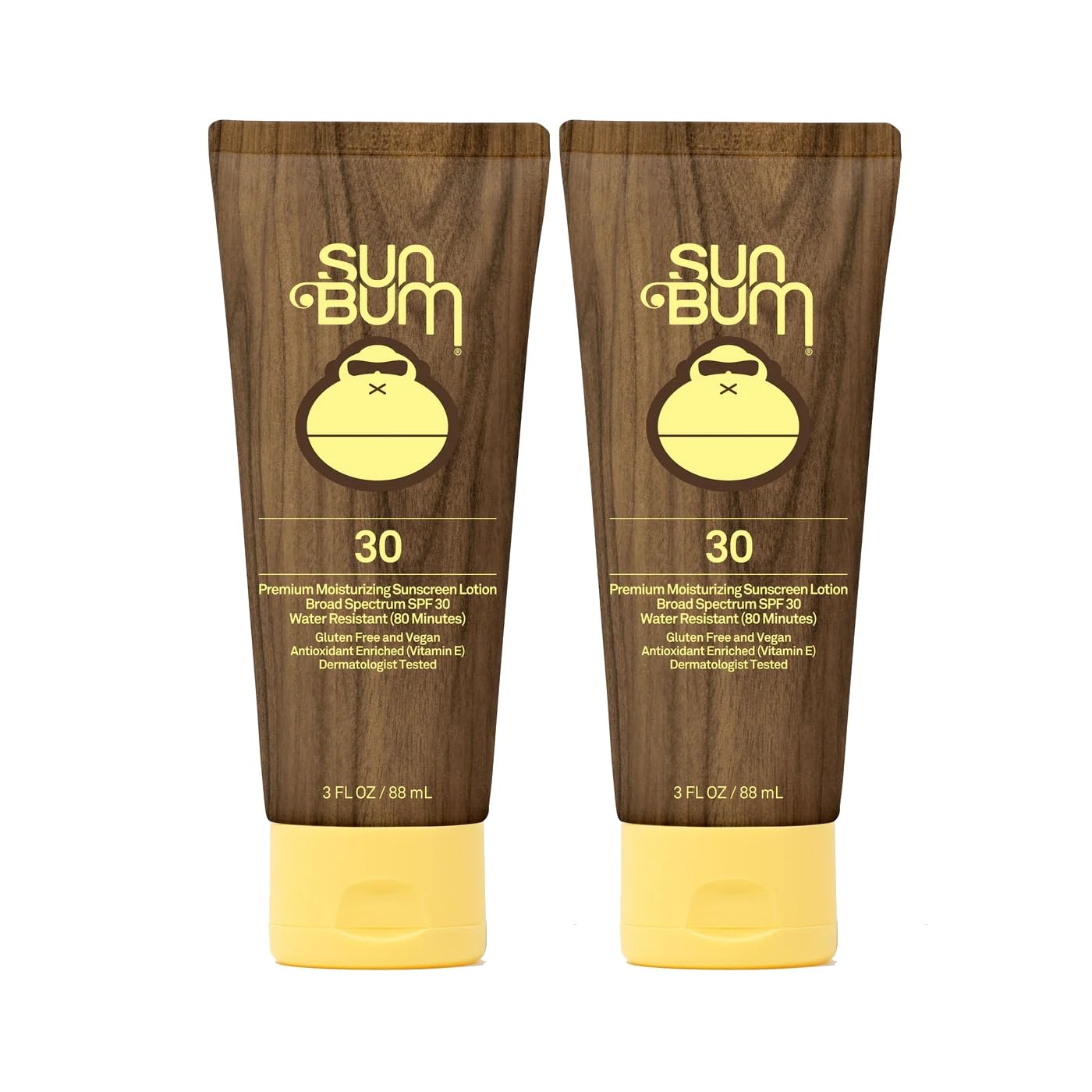 Sun Bum Original SPF 30 Sunscreen Lotion – Vegan, Hawaii 104 Reef Act Compliant, Broad Spectrum UVA/UVB (3 oz Pack of 2)