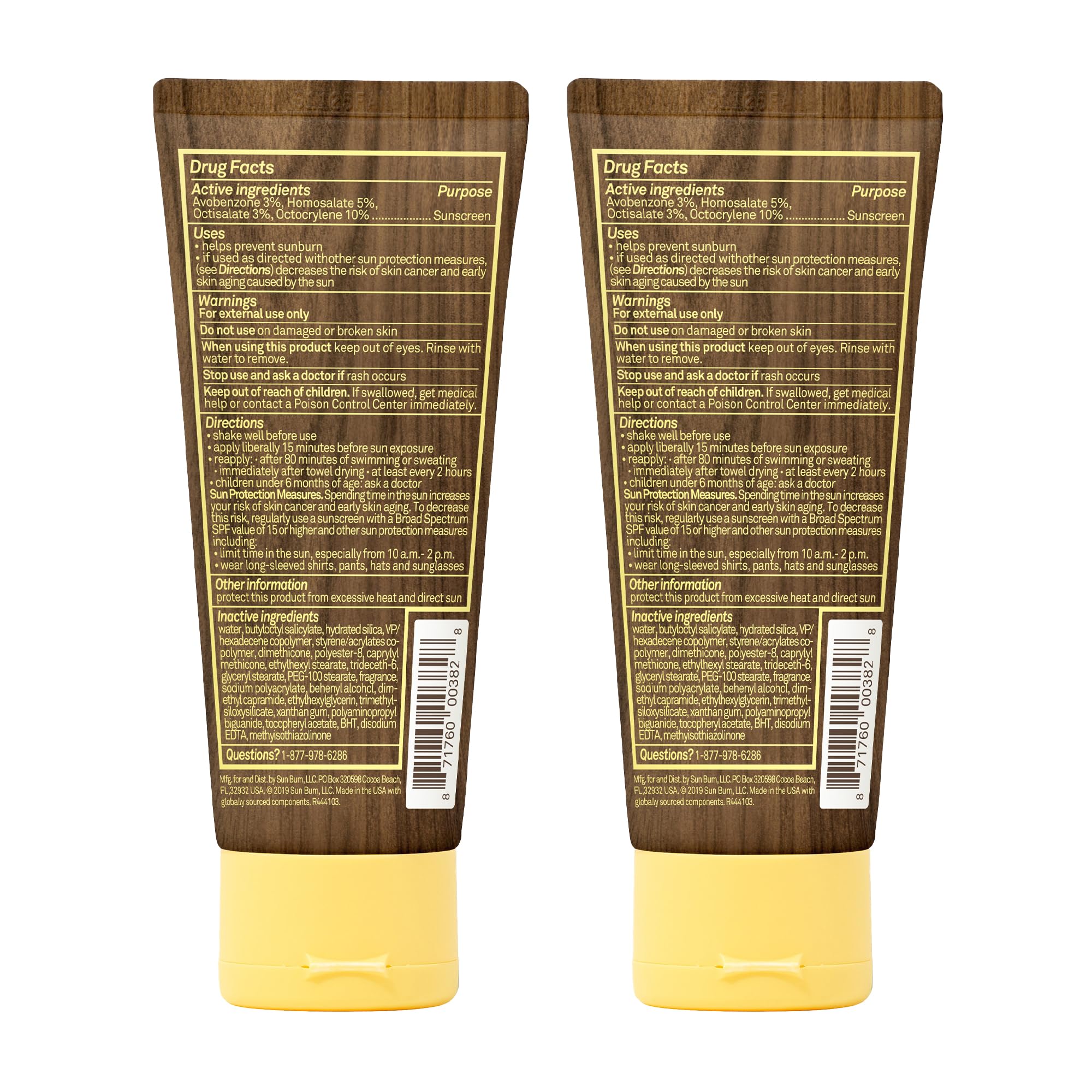 Sun Bum Original SPF 30 Sunscreen Lotion – Vegan, Hawaii 104 Reef Act Compliant, Broad Spectrum UVA/UVB (3 oz Pack of 2)