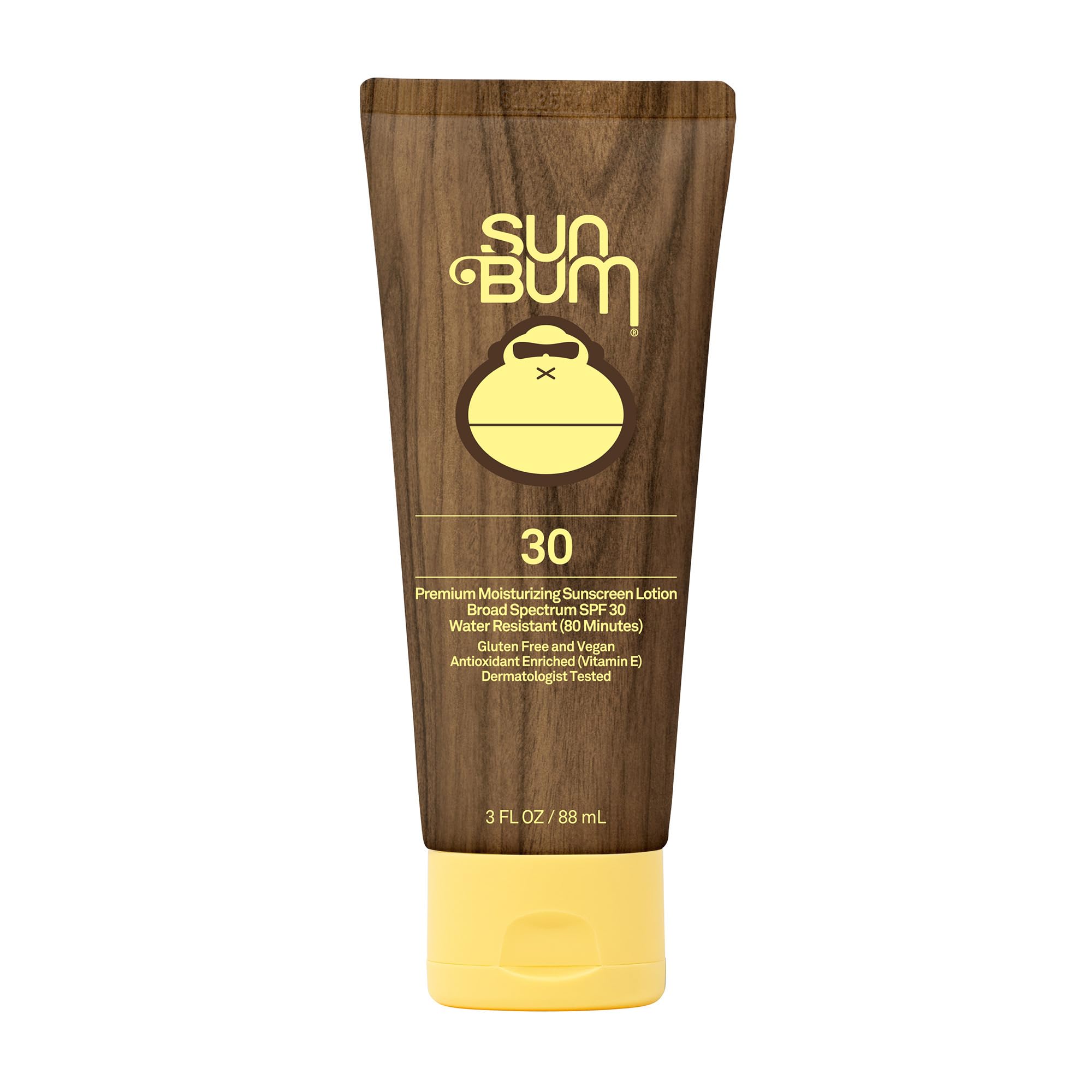 Sun Bum Original SPF 30 Sunscreen Lotion – Travel Size 3 oz, Vitamin E, Hawaii 104 Reef Act Compliant (No Octinoxate/Oxybenzone)