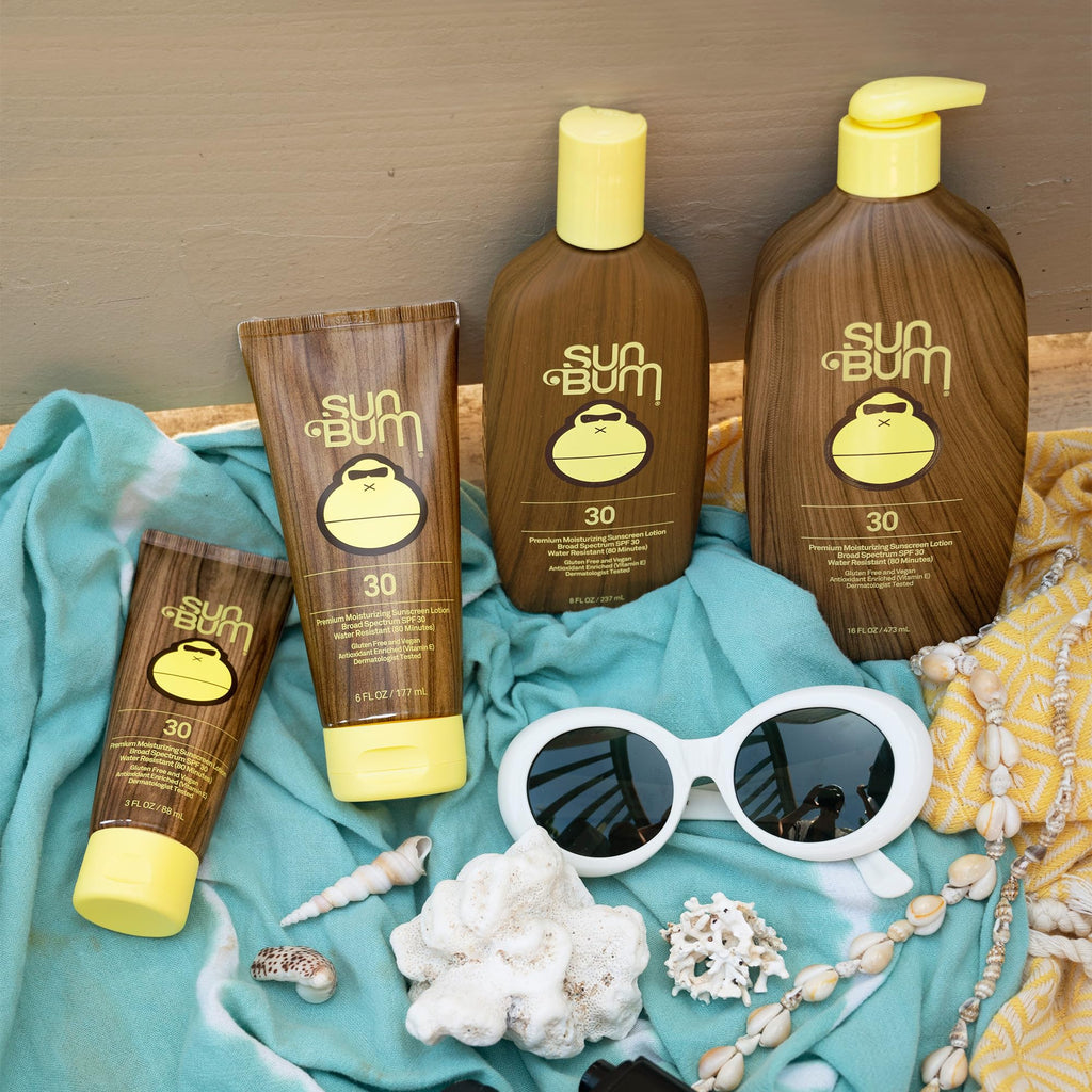 Sun Bum Original SPF 30 Sunscreen Lotion – Travel Size 3 oz, Vitamin E, Hawaii 104 Reef Act Compliant (No Octinoxate/Oxybenzone)