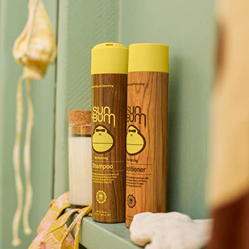 Sun Bum Revitalizing Shampoo & Conditioner – Vegan, Cruelty-Free Hydration for Color-Protected Hair (10 oz Each)