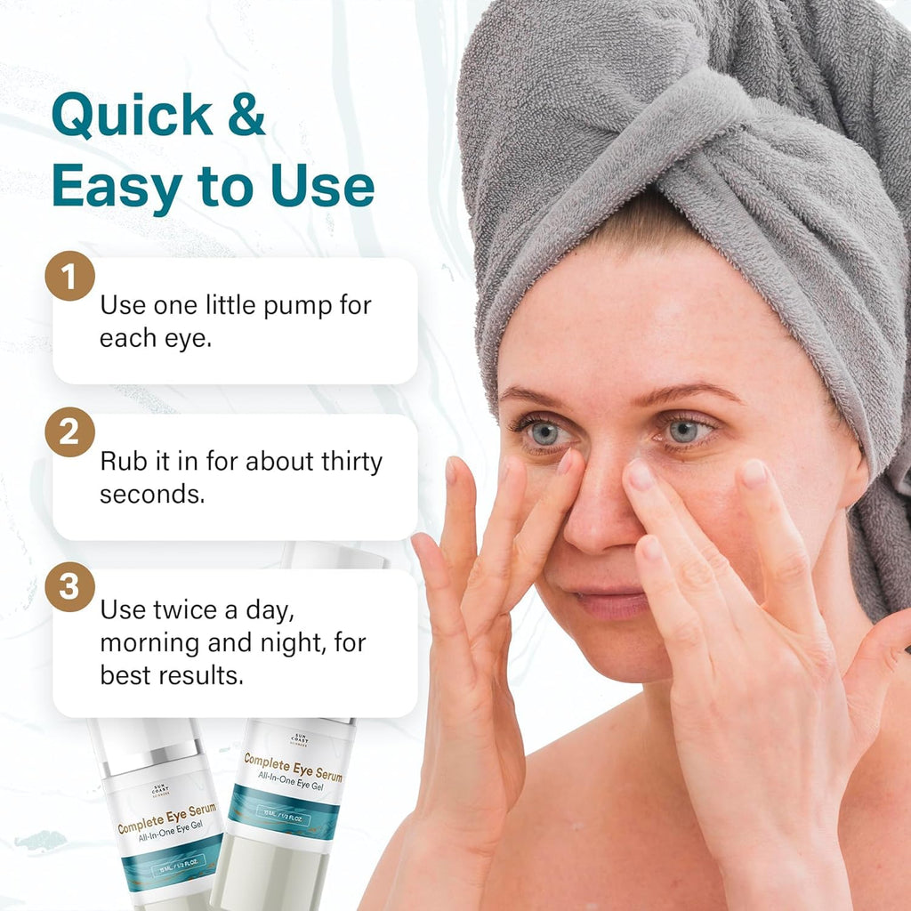 Sun Coast Sciences Complete Eye Serum — Dr. Rosenberg Recommended (Wrinkles, Dark Spots & Bags)