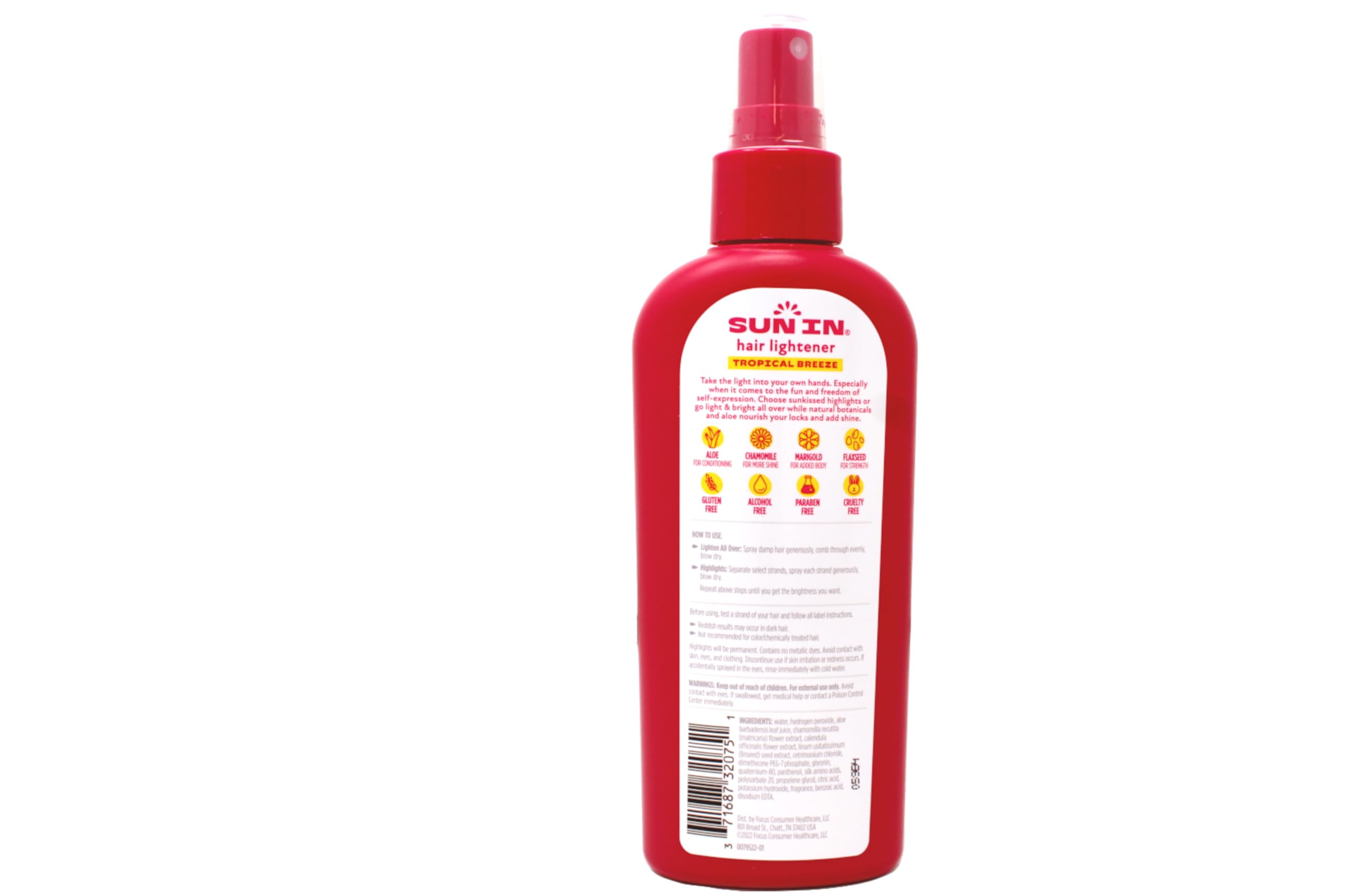 Sun-In Hair Lightener Spray | Tropical Breeze, 4.70 oz Pack of 5